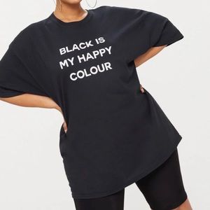 Black Is My Happy Colour T-shirt NWT